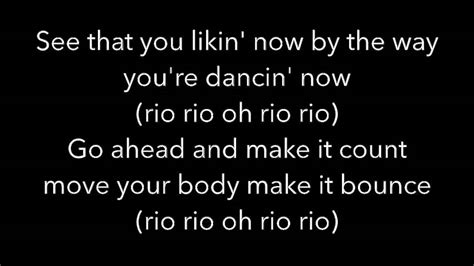 rio lyrics|rio lyrics meaning.